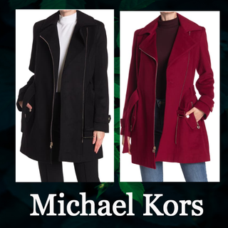 マイケルコース(Michael Kors)の★SALE☆【Michael Kors】非対称ジップベルト　ブレンドコート(トレンチコート)