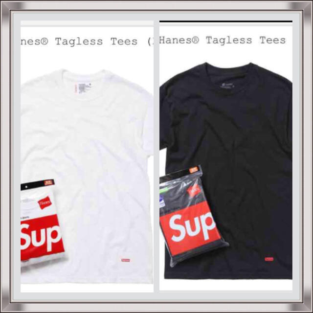 セールSupreme/HANES 白&黒