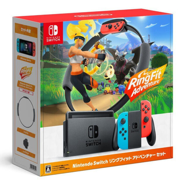 美品 新型 Switch スイッチ 本体 ネオン リングフィット セット 任天堂-