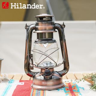 【新品未使用】Hilander アンティークLEDランタン(ライト/ランタン)