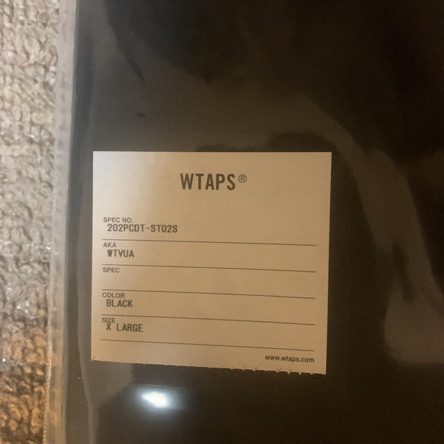 W)taps(ダブルタップス)のwtaps wtvua 202PCDT-ST02 BLACK xl size メンズのトップス(Tシャツ/カットソー(半袖/袖なし))の商品写真