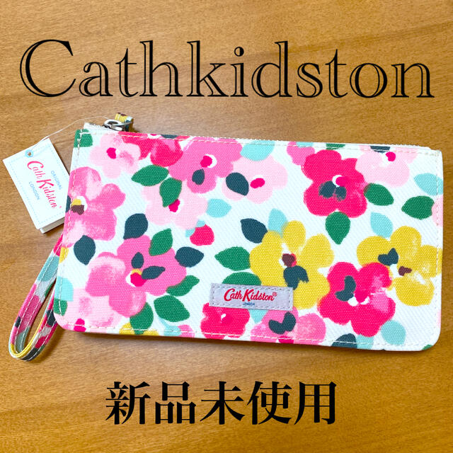 Cath Kidston(キャスキッドソン)の【新品未使用】キャスキッドソン　ペインテッドパンジー　クリーム　長財布 レディースのファッション小物(財布)の商品写真