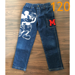 ディズニー(Disney)のミッキーデニムパンツ120＆ハーフパンツ130(パンツ/スパッツ)
