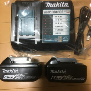 マキタ(Makita)の新品 マキタ バッテリ BL1860B 純正 2個 + 充電器(その他)