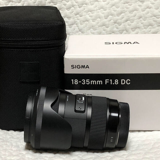 シグマ(SIGMA)の美品 SIGMA 18-35mm F1.8 DC CANON EFマウント(レンズ(ズーム))