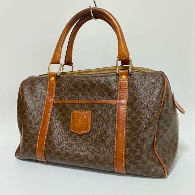 お買得 セリーヌ CELINE マカダム柄 ボストン ハンドバッグ. - www