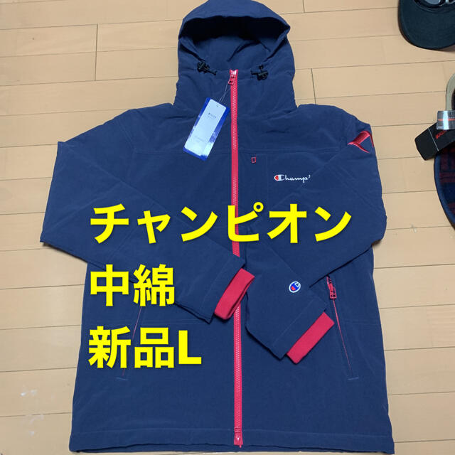 新品L  チャンピオン　GOLF men's 中綿ジャケット フード付き