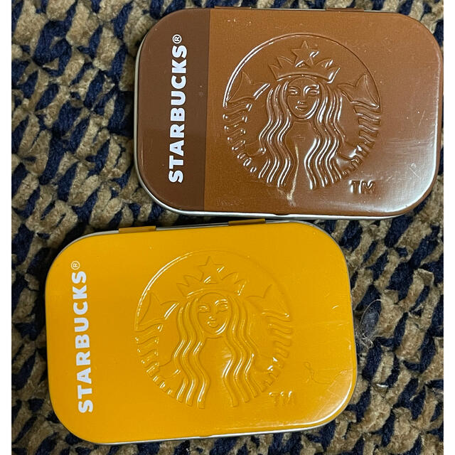 Starbucks Coffee(スターバックスコーヒー)のスタバ　ミント缶 インテリア/住まい/日用品のインテリア小物(小物入れ)の商品写真