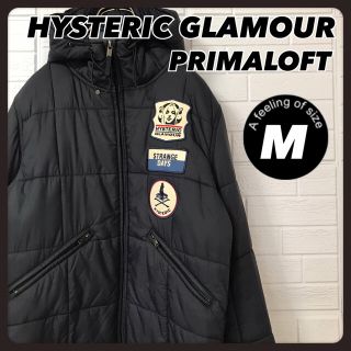 ヒステリックグラマー(HYSTERIC GLAMOUR)のヒステリックグラマー　ダウンジャケット プリマロフト ネイビー Ｍ(ダウンジャケット)