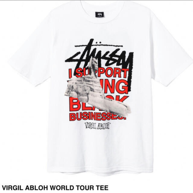 M stussy VIRGIL ABLOH WORLD TOUR TEE