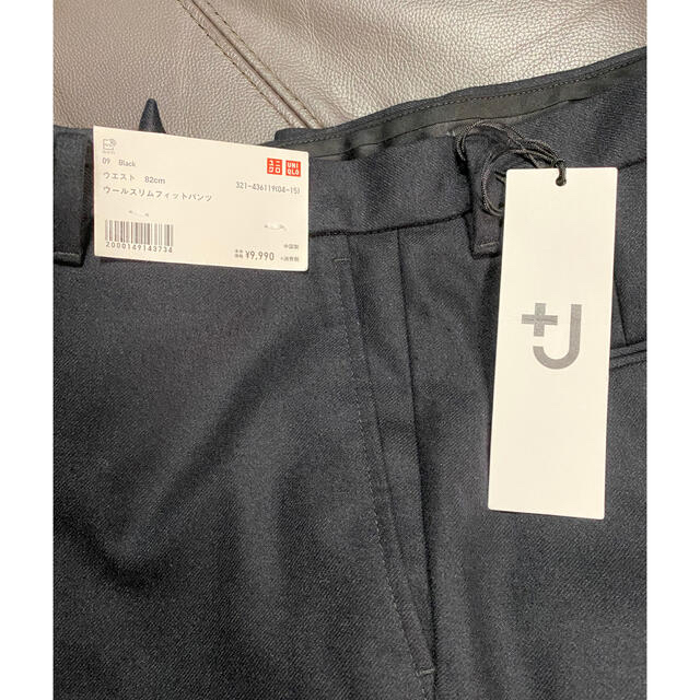 UNIQLO ＋J ウールスリムフィットパンツ セットアップ可能82 BLACK