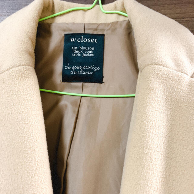 w closet(ダブルクローゼット)のダブルクローゼット　Wcloset チェスターコート　アウター レディースのジャケット/アウター(チェスターコート)の商品写真