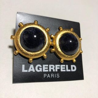カールラガーフェルド(Karl Lagerfeld)のKARL LAGERFELD イヤリング　レトロアクセサリー(イヤリング)