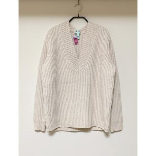 アパルトモンドゥーズィエムクラス(L'Appartement DEUXIEME CLASSE)の極美品 Acne Studios Vネックニット アイボリー S(ニット/セーター)