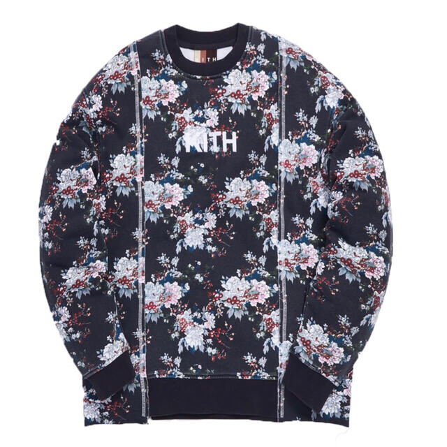 KITH Floral Panel Crewneck XL