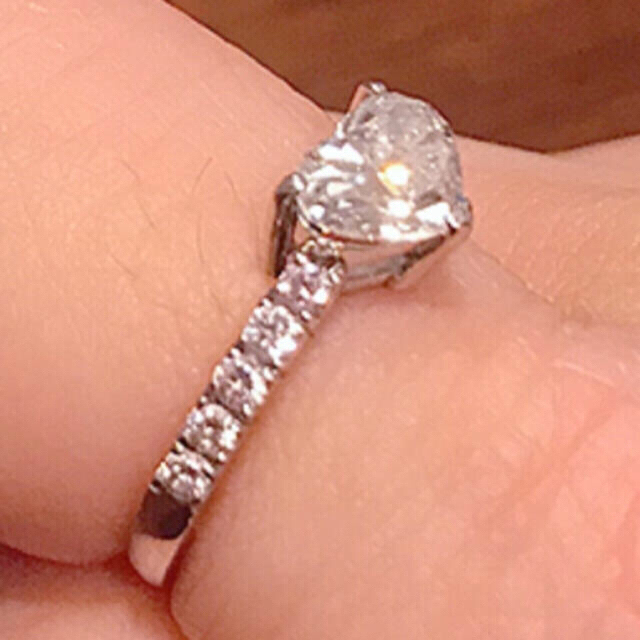 ピンクダイヤモンド ハート リング　1ct レディースのアクセサリー(リング(指輪))の商品写真