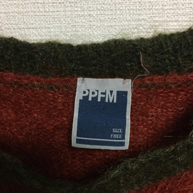 PPFM(ピーピーエフエム)のPPFM ボーダーニット モヘア　グランジファッション メンズのトップス(ニット/セーター)の商品写真