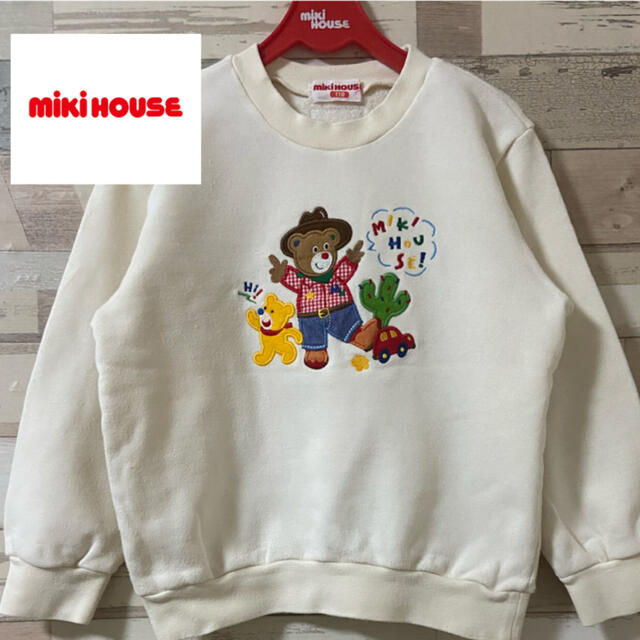 mikihouse(ミキハウス)の【ミキハウス】刺繍グラフィック　トレーナー キッズ/ベビー/マタニティのキッズ服男の子用(90cm~)(その他)の商品写真