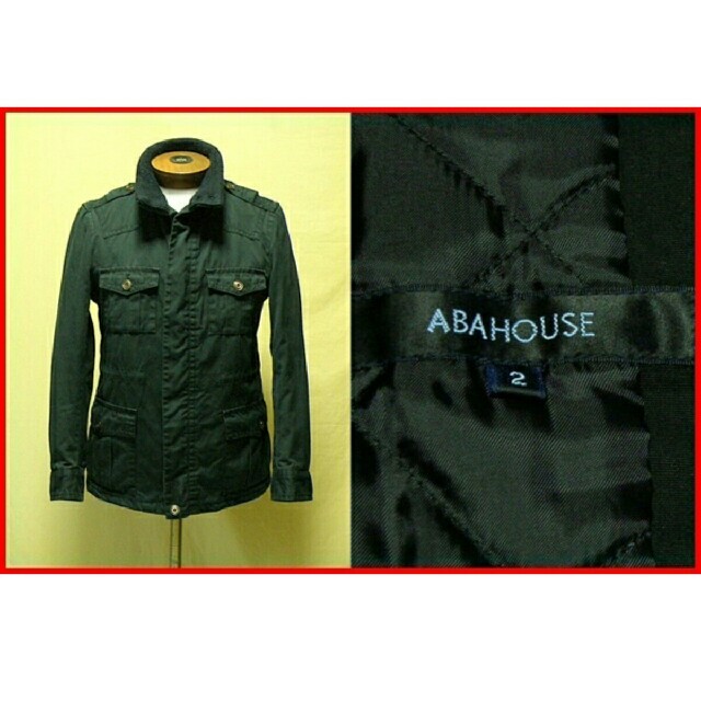 ABAHOUSE(アバハウス)の61,600円　アバハウス　ブランド　中綿　キルティング　ミリタリー　ジャケット メンズのジャケット/アウター(ミリタリージャケット)の商品写真