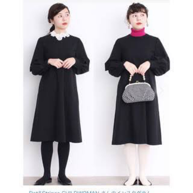 Dot&Stripes CHILDWOMAN(ドットアンドストライプスチャイルドウーマン)のDot＆Stripes CHILD　WOMANお花レース Aラインワンピース レディースのワンピース(ひざ丈ワンピース)の商品写真