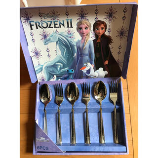 ディズニー(Disney)の値下げ！アナと雪の女王　スプーン&フォーク6本セット(食器)