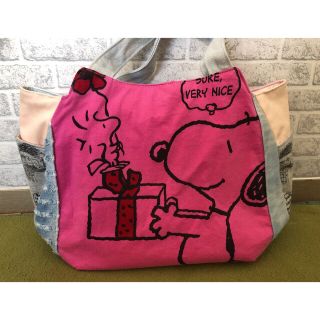 スヌーピー(SNOOPY)のぽってりぷっくり　リメイクバッグ(バッグ)