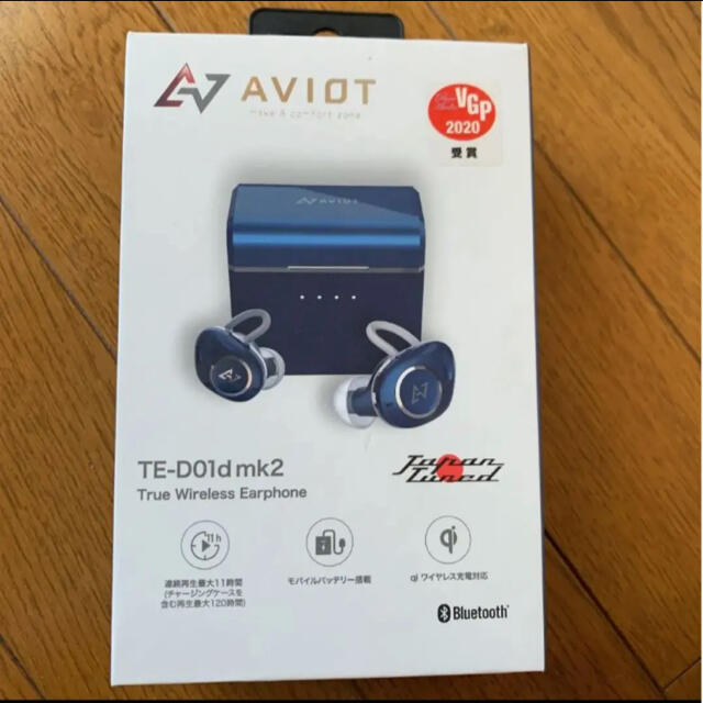 AVIOT TE-D01d mk2トゥルーワイヤレスイヤホン ネイビー スマホ/家電/カメラのオーディオ機器(ヘッドフォン/イヤフォン)の商品写真