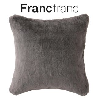 フランフラン(Francfranc)の❤新品タグ付き フランフラン デュヴェ クッションカバー【グレー】❤(クッションカバー)