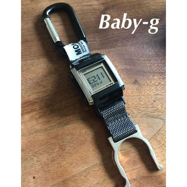 CASIO(カシオ)のBaby-g カラビナカスタム　カラビナウォッチ　電池新品　ブラック　シルバー レディースのファッション小物(腕時計)の商品写真