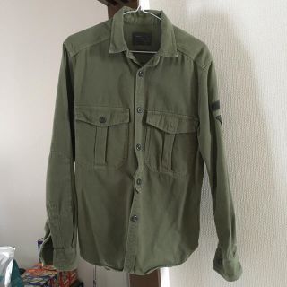 ザラ(ZARA)のZARA 長袖シャツ カーキ オリーブ ミリタリーシャツ ワークシャツ アメカジ(シャツ)