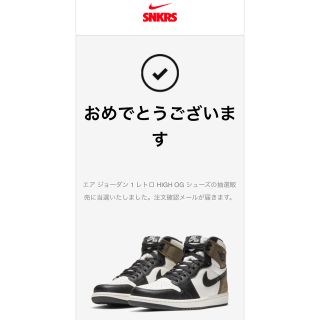 ナイキ(NIKE)のNIKE AIR JORDAN 1 HIGH OG "DARK MOCHA"(スニーカー)