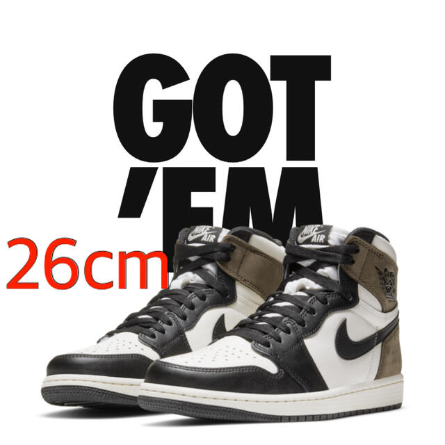 NIKE AIR JORDAN 1  DARK MOCHA 26cm