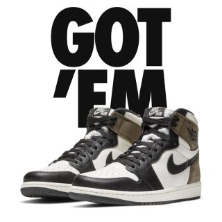 ナイキ(NIKE)のNIKE AIR JORDAN 1 HIGH OG DARKMOCHA 28cm(スニーカー)