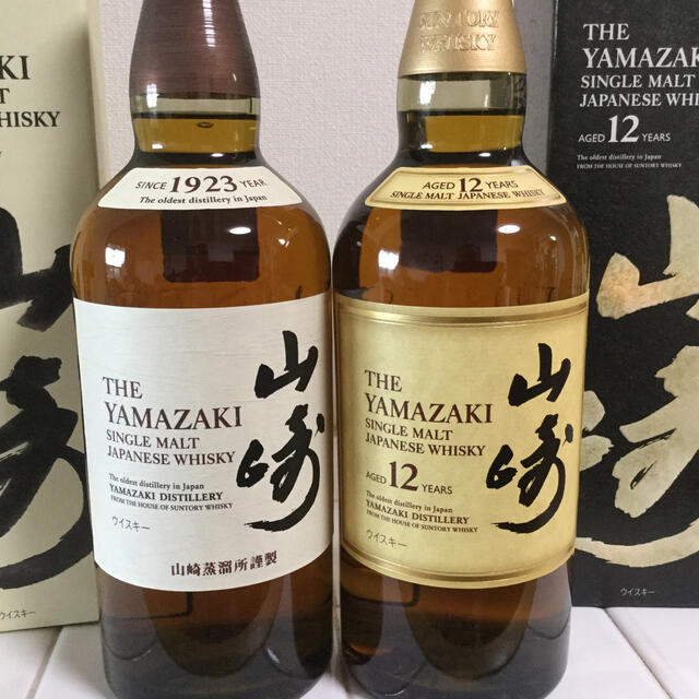 サントリー(サントリー)の◎Tiger様専用◎   山崎12年 / 山崎   ◎箱付き  (2本セット) 食品/飲料/酒の酒(ウイスキー)の商品写真