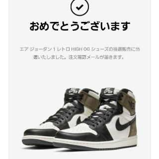 ナイキ(NIKE)のNIKE AIR JORDAN 1 HIGH OG　DARK MOCHA(スニーカー)