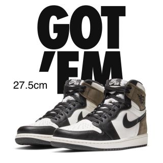 ナイキ(NIKE)の27.5cm AIR JORDAN1 HIGH OG Dark Mocha(スニーカー)