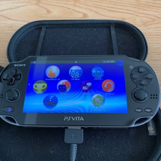 プレイステーションヴィータ(PlayStation Vita)のPSVita PCH-1100 クリスタルブラック(携帯用ゲーム機本体)