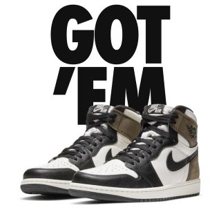 ナイキ(NIKE)のAJ1 エアジョーダン1 nike jordan high dark mocha(スニーカー)