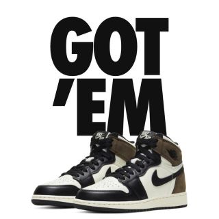 ナイキ(NIKE)のNIKE AIR JORDAN1 HIGH OG GS DARK MOCHA(スニーカー)