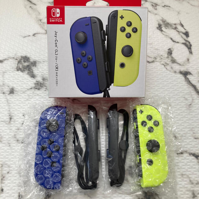 Nintendo Switch(ニンテンドースイッチ)のNintendo Joy-Con スイッチ ジョイコン ブルー/ネオンイエロー エンタメ/ホビーのゲームソフト/ゲーム機本体(その他)の商品写真