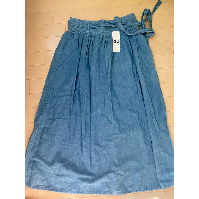 GU(ジーユー)のデニム ロングスカート レディースのスカート(ロングスカート)の商品写真