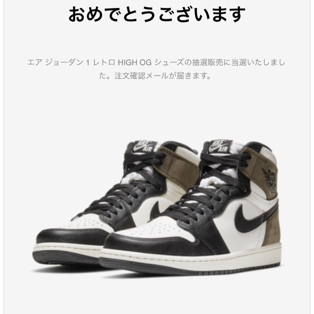 NIKE(ナイキ)の【取引中】エアジョーダン1  ダークモカ メンズの靴/シューズ(スニーカー)の商品写真