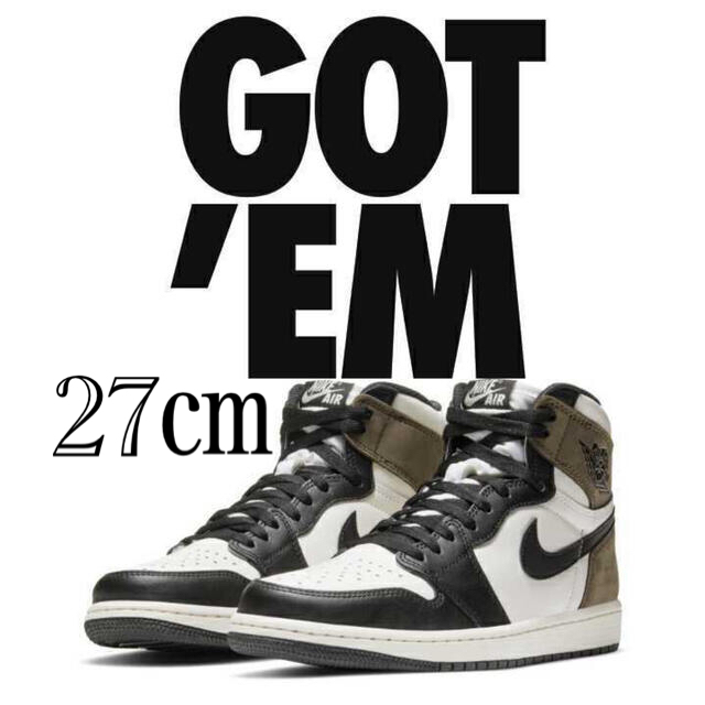 スニーカー NIKE - NIKE AIRJORDAN1 HIGH OG DARK MOCHA