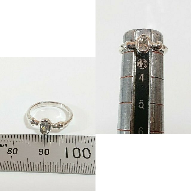 0155 SILVER925 ジルコニア ピンキーリング3号 シルバー925  レディースのアクセサリー(リング(指輪))の商品写真