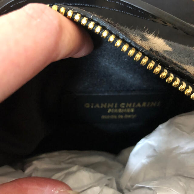 新品未使用 GIANNI CHIARINIジャンニキアリーニ レオパード ハラコ レディースのバッグ(ショルダーバッグ)の商品写真