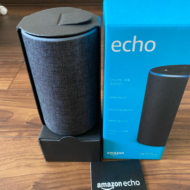 ECHO(エコー)のAmazon echo 第二世代　黒 スマホ/家電/カメラのオーディオ機器(スピーカー)の商品写真