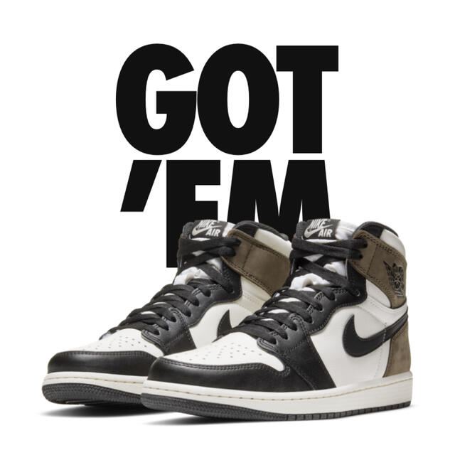 NIKE air jordan 1 dark mocha 27cm★ダークモカスニーカー