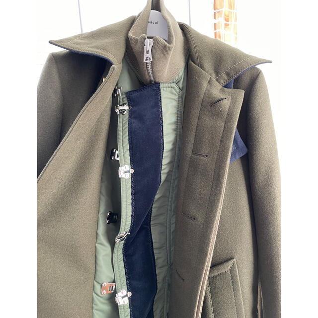 sacai(サカイ)のSacai  チェスターコート　ハイブリッド　18AW  メンズのジャケット/アウター(チェスターコート)の商品写真