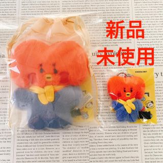 ボウダンショウネンダン(防弾少年団(BTS))のBT21 TATA ベビーぺたんこファー ぬいぐるみ ＆ キーホルダー(K-POP/アジア)