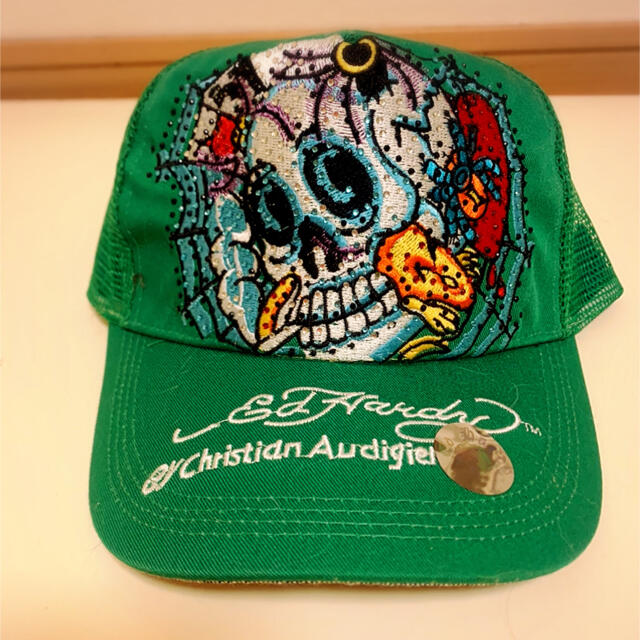 レディース帽子【新品】Ed Hardy エドハーディーキャップ　グリーン